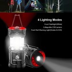 Logo Branded 3 In One Super Bright COB Emergency Foldable Collapsible Camping Lantern