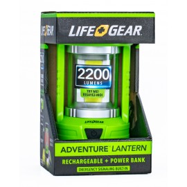 LifeGear USB rechargeable Lantern and Power Bank with Logo