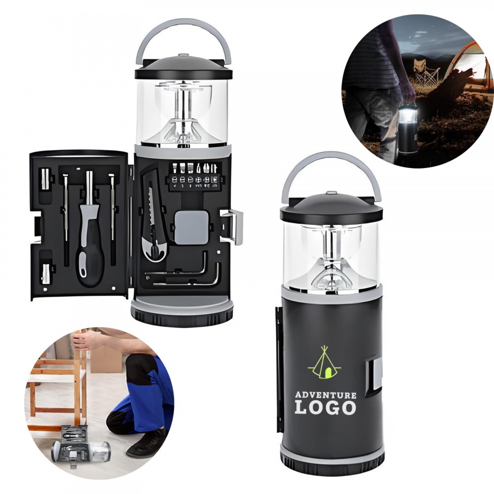 Dualmode 3AA 15Tool Plastic Camping Lantern With Red/White Led And Flashing Alert 10" with Logo Dualmode 3AA 15Tool Plastic Camping Lantern With Red/White Led And Flashing Alert 10" with Logo