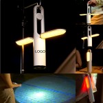 Outdoor Camping Lamp W/ Powerful Flashlight and Alarm Light with Logo