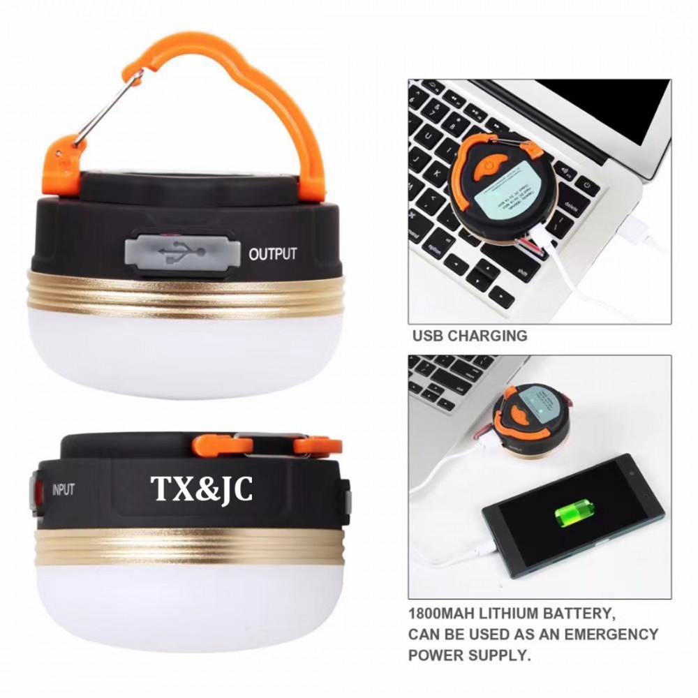 Personalized Portable Rechargeable Tent LED Light Camping Lantern