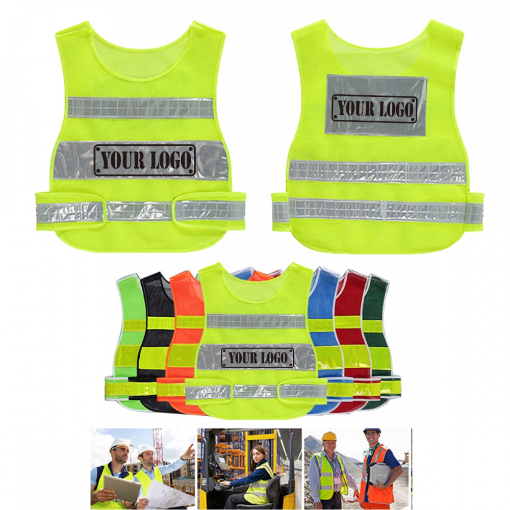 Custom Imprinted Highly Reflective Safety Vest Custom Imprinted Highly Reflective Safety Vest