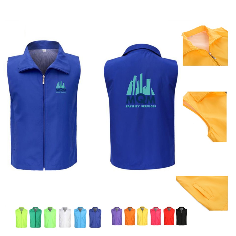 Custom Imprinted Volunteer Vest with Pockets Custom Imprinted Volunteer Vest with Pockets