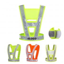Custom Printed:Logo Branded Unisex V Neck Safety Vest For Running  Custom Printed:Logo Branded Unisex V Neck Safety Vest For Running