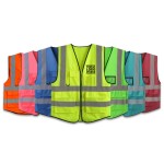 Logo Branded Free Shipping Reflective Workwear Safety Vest w/Logo