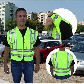 3C Products ANSI 107-2015 Public Safety Vest 5 Point Breakaway Type P Class 2 with logo