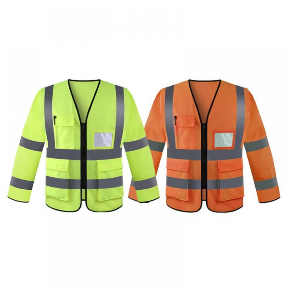High Visibility Workwear Safety Jacket Custom Imprinted High Visibility Workwear Safety Jacket Custom Imprinted