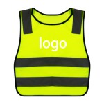 Custom Printed:Logo Branded Reflective Vest For Kids