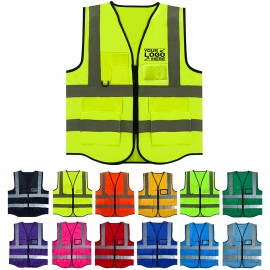 Premium Reflective Safety Vest with logo  Premium Reflective Safety Vest with logo