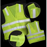 3C Products ANSI 107-2020 Class 2 Neon Green Poly Mesh Safety Vest Breakaway with logo
