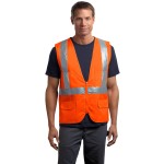Cornerstone ANSI 107 Class 2 Mesh Back Safety Vest Custom Printed