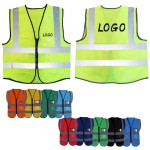 Multi Color Reflective Safety Vest with logo