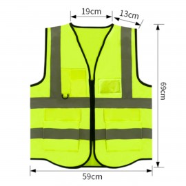 Personalized Multi-Pocket Reflective Vest