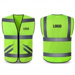 Fluorescent High Visibility Safety Vest Custom Imprinted