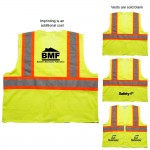 Custom Printed ANSI 2 Tri Color Safety Vest (Direct Import - 8-10 Weeks Ocean)
