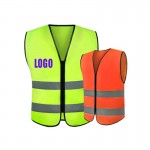 Logo Branded Simple Neon Yellow High Visibility Safety Vest