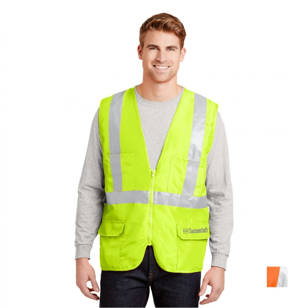 Custom Printed CornerStone ANSI 107 Class 2 Mesh Back Safety Vest Custom Printed CornerStone ANSI 107 Class 2 Mesh Back Safety Vest