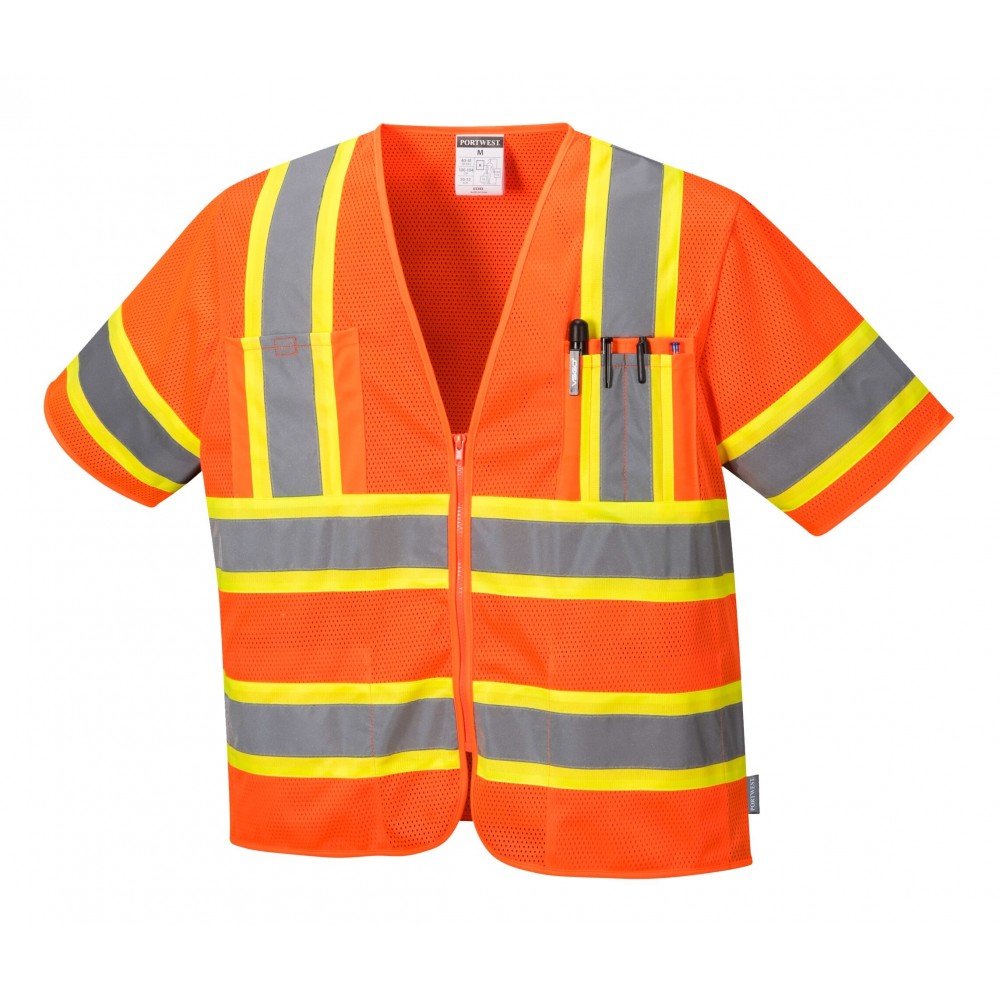 Custom Imprinted Augusta Sleeved HI-Vis Vest Custom Imprinted Augusta Sleeved HI-Vis Vest