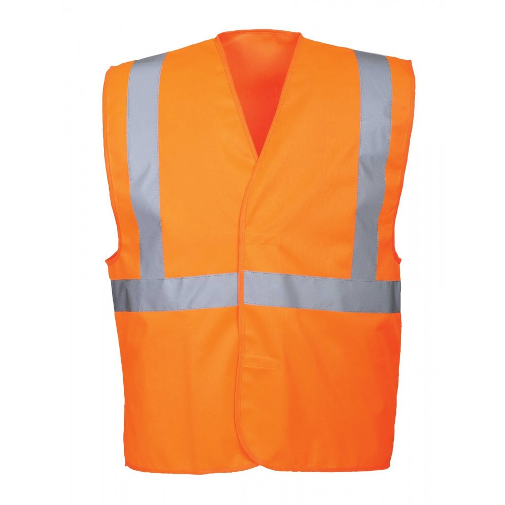 Hi-Vis One Band & Brace Vest Logo Branded Hi-Vis One Band & Brace Vest Logo Branded