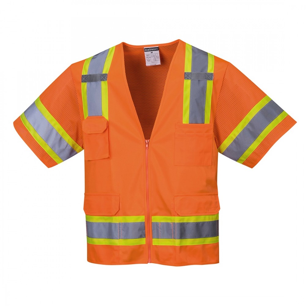 Custom Printed Aurora Sleeved Hi-Vis Vest Custom Printed Aurora Sleeved Hi-Vis Vest