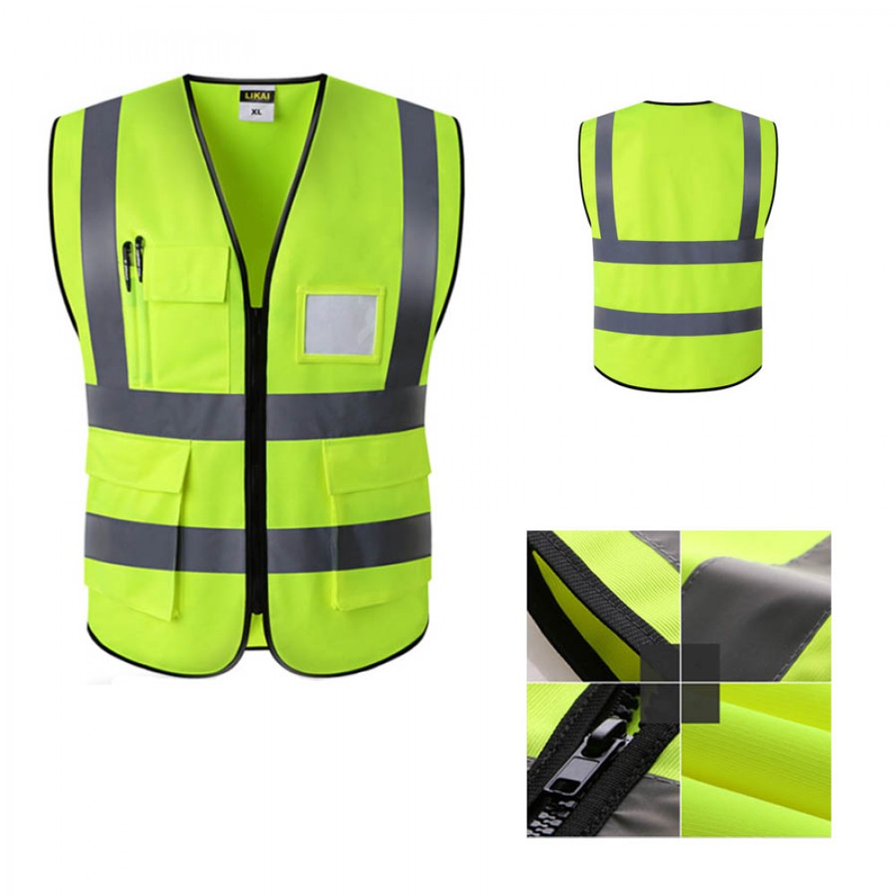 Logo Branded Reflective Safety Vest Logo Branded Reflective Safety Vest