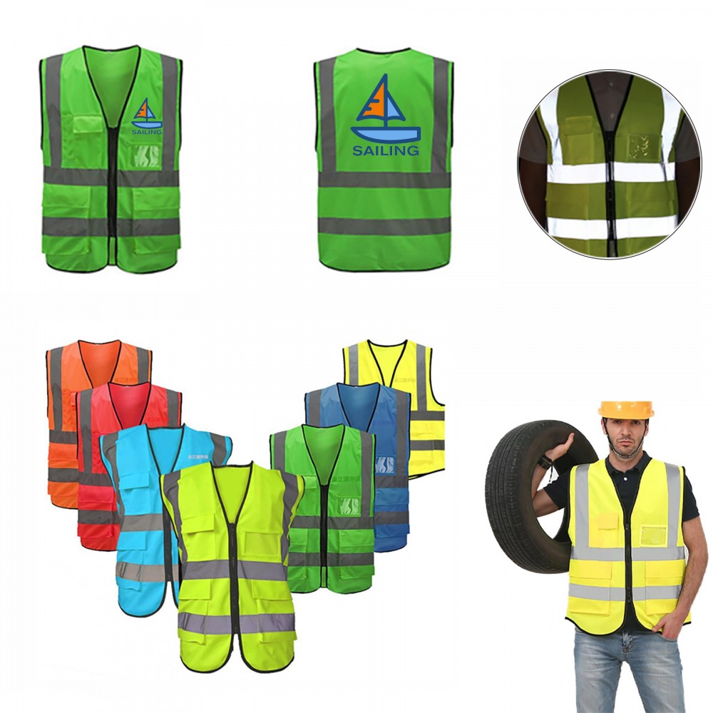Custom Imprinted Reflective Safety Vest Custom Imprinted Reflective Safety Vest