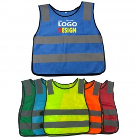 Custom Printed:Logo Branded Kids Safety Visibility Vest