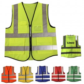 Reflective Safety Vest MOQ 30pcs with logo