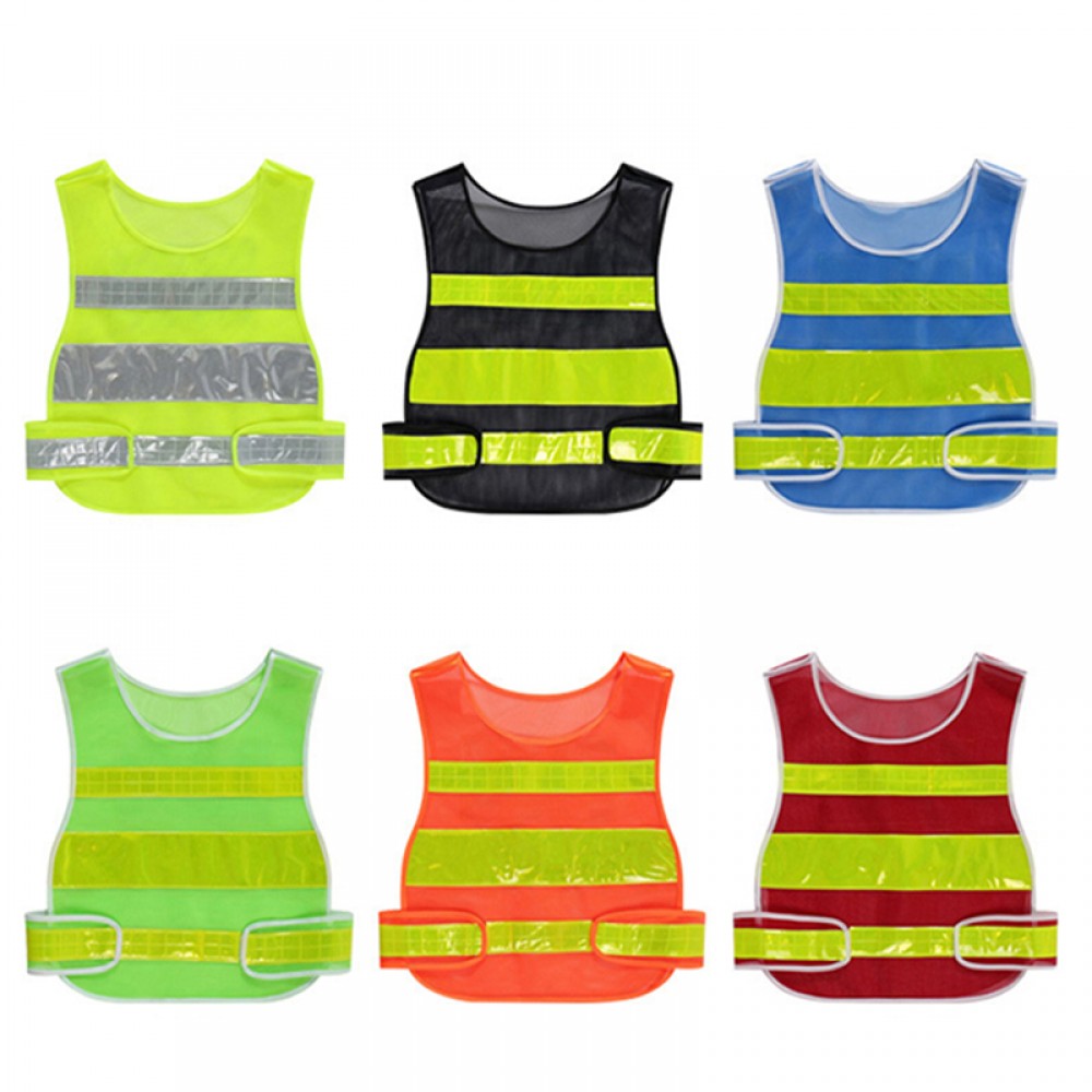 Custom Printed Adjustable Breathable Reflective Safety Vest Custom Printed Adjustable Breathable Reflective Safety Vest