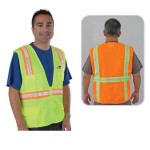Custom Imprinted Traditional Surveyor Safety Vest Solid Front/Back