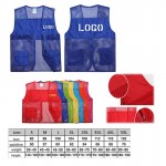 Supermarket Volunteer Activity Mesh Vest w/ Pockets with logo