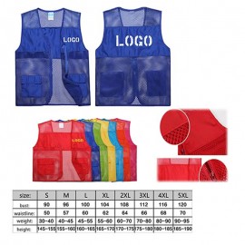 Supermarket Volunteer Activity Mesh Vest w/ Pockets with logo  Supermarket Volunteer Activity Mesh Vest w/ Pockets with logo