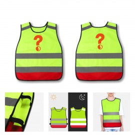 High Visibility Kids Safety Vest w/ Reflective Strip with logo  High Visibility Kids Safety Vest w/ Reflective Strip with logo