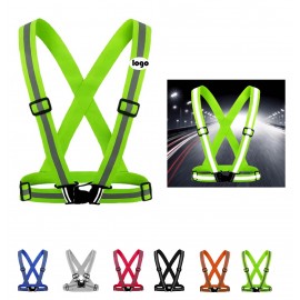 Custom Printed:Logo Branded High-Visibility Reflective Safety Harness