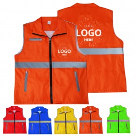 Custom High-Visibility Safety Vest With Custom Logo  Custom High-Visibility Safety Vest With Custom Logo