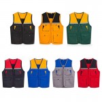 Custom Imprinted Unisex Reflective Multi-pockets Work Vest