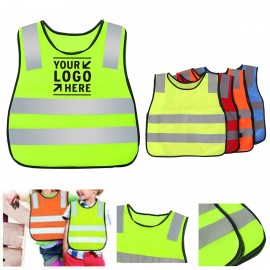 Custom Printed:Logo Branded Child Safety Reflective Vest /Reflective Vests  Custom Printed:Logo Branded Child Safety Reflective Vest /Reflective Vests