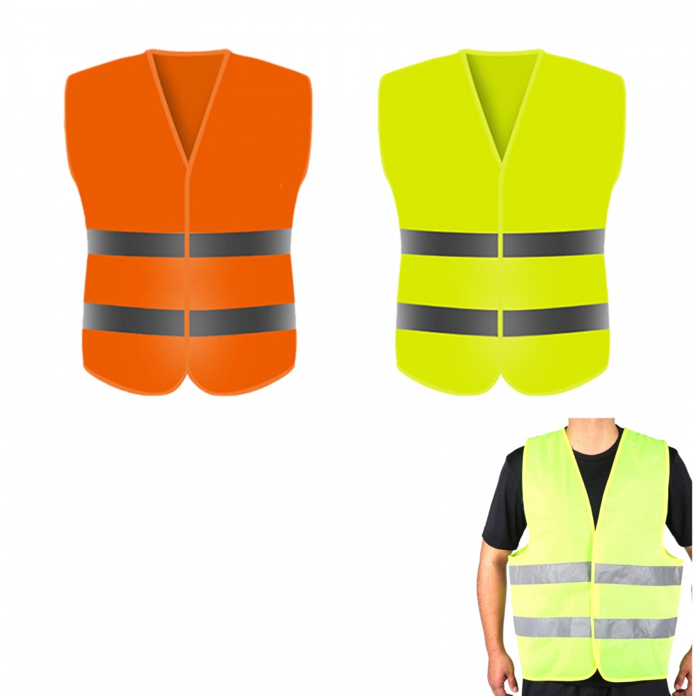 Custom Printed:Logo Branded Reflective Safety Vest Custom Printed:Logo Branded Reflective Safety Vest