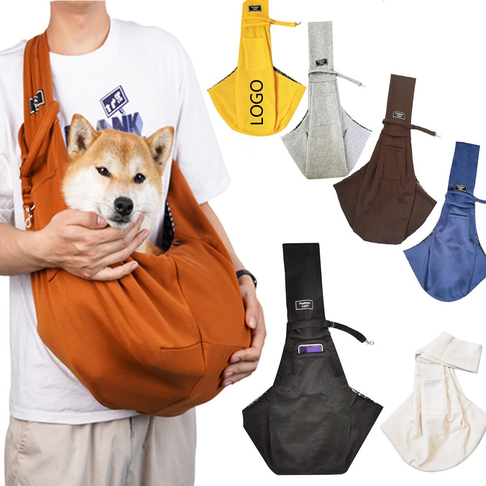 Outdoor Adjustable Pet Carrier Sling Shoulder Bag with logo