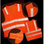 3C Products Neon Orange Mesh Break-Away Safety Vest with logo