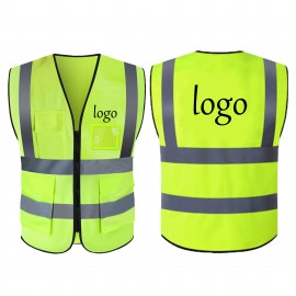 Reflective Vest With Lots Of Pockets with logo