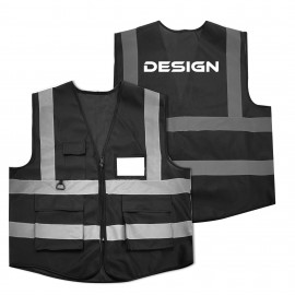 High Visibility Reflective Safety Vest with logo