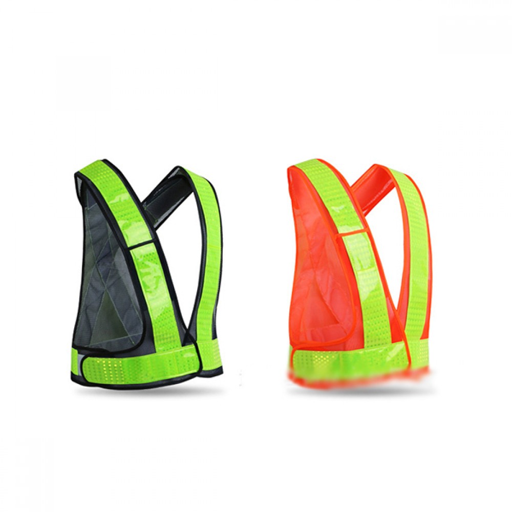Logo Branded High Visibility Safety Vest Reflective Strips Logo Branded High Visibility Safety Vest Reflective Strips