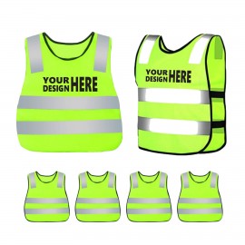 Kids High Visibility Safety Vest Reflective with logo