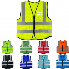 Custom High Visibility Reflective Safety Vest  Custom High Visibility Reflective Safety Vest
