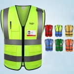 Large Size Visible Safety Vest Custom Imprinted