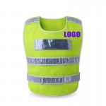 Custom Imprinted Breathable Mesh Reflective Vest Running Gear Waist Adjustable