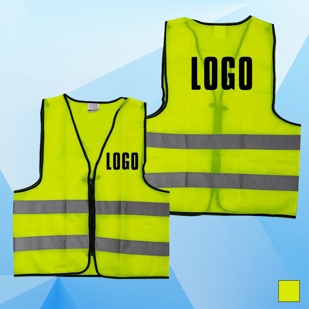Adult Unisex Reflective Safety Vest Custom Imprinted Adult Unisex Reflective Safety Vest Custom Imprinted