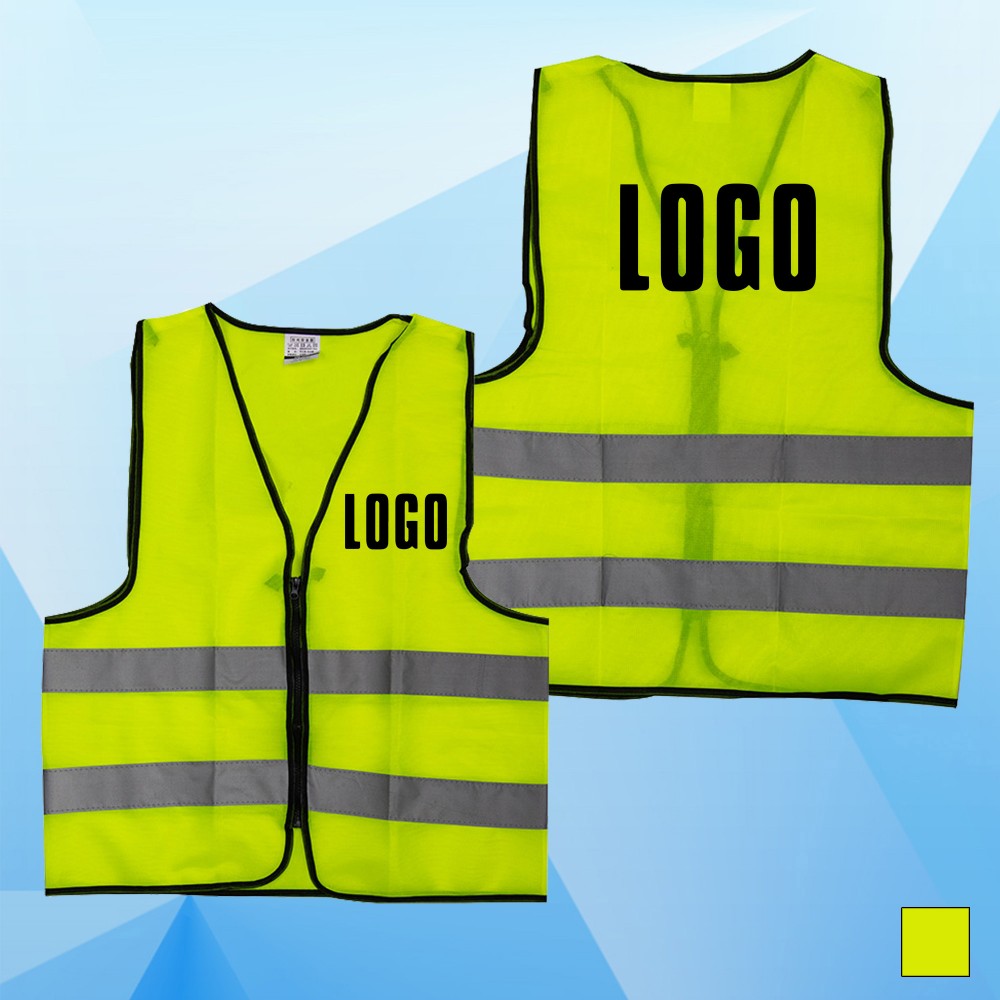 Adult Unisex Reflective Safety Vest Custom Imprinted