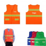 High Visibility Reflective Safety Vest With Pocket Logo Branded
